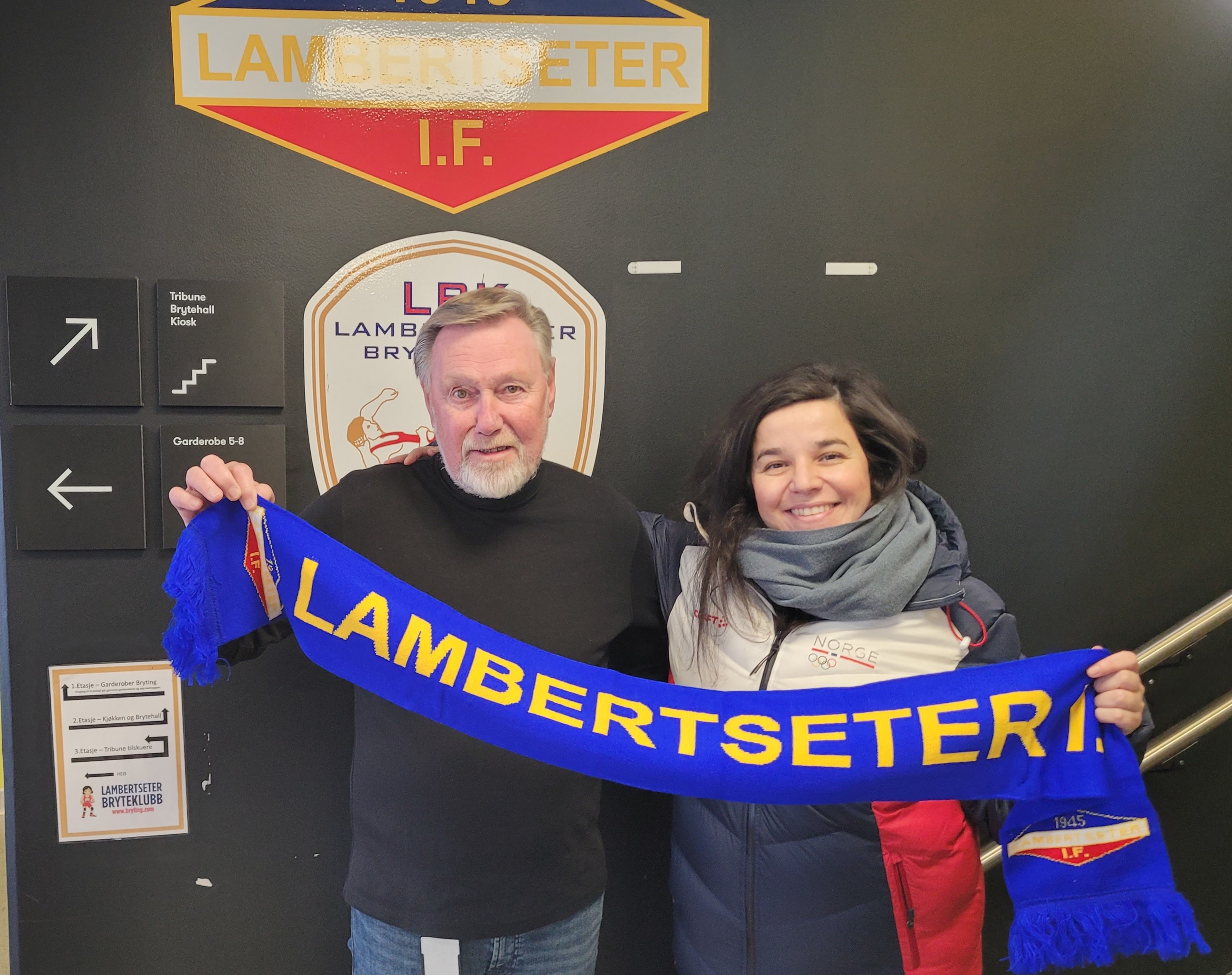 Idrettspresidenten hilser til Arve